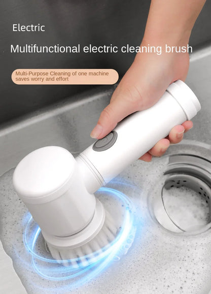 Wireless Electric Cleaning Brush - Handheld Power Scrubber for Kitchen & Bathroom