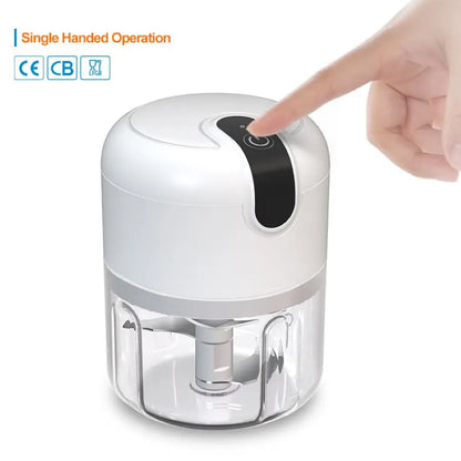 250ml Rechargeable Mini Food Processor - Portable Electric Garlic & Vegetable Chopper for Kitchen Use