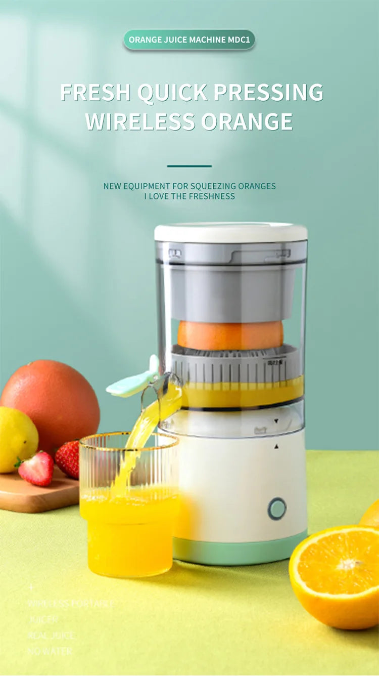 Extractor Fully Automatic Fruit Juicer – Portable USB Juicing Machine with Residue Separation for Fresh, Healthy Juice