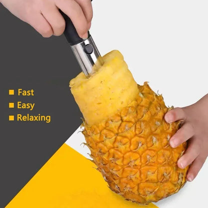 Stainless Steel Pineapple Slicer & Peeler – Easy-to-Use Fruit Cutter for Perfect Pineapple Rings