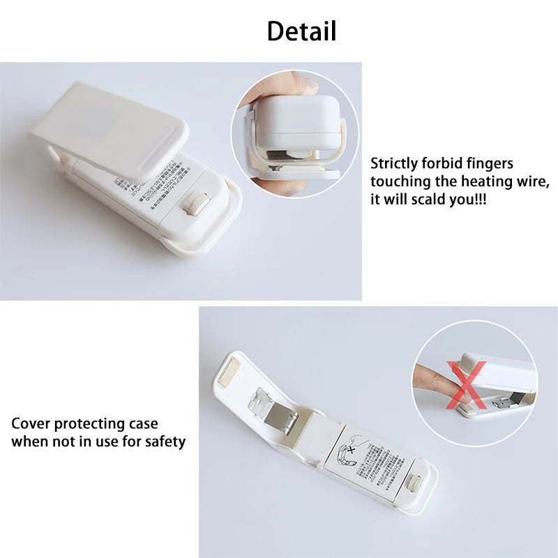 Portable Mini Heat Bag Sealing Machine - Thermal Plastic Food Packaging Sealer for Freshness