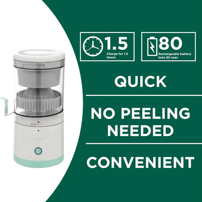 Extractor Fully Automatic Fruit Juicer – Portable USB Juicing Machine with Residue Separation for Fresh, Healthy Juice