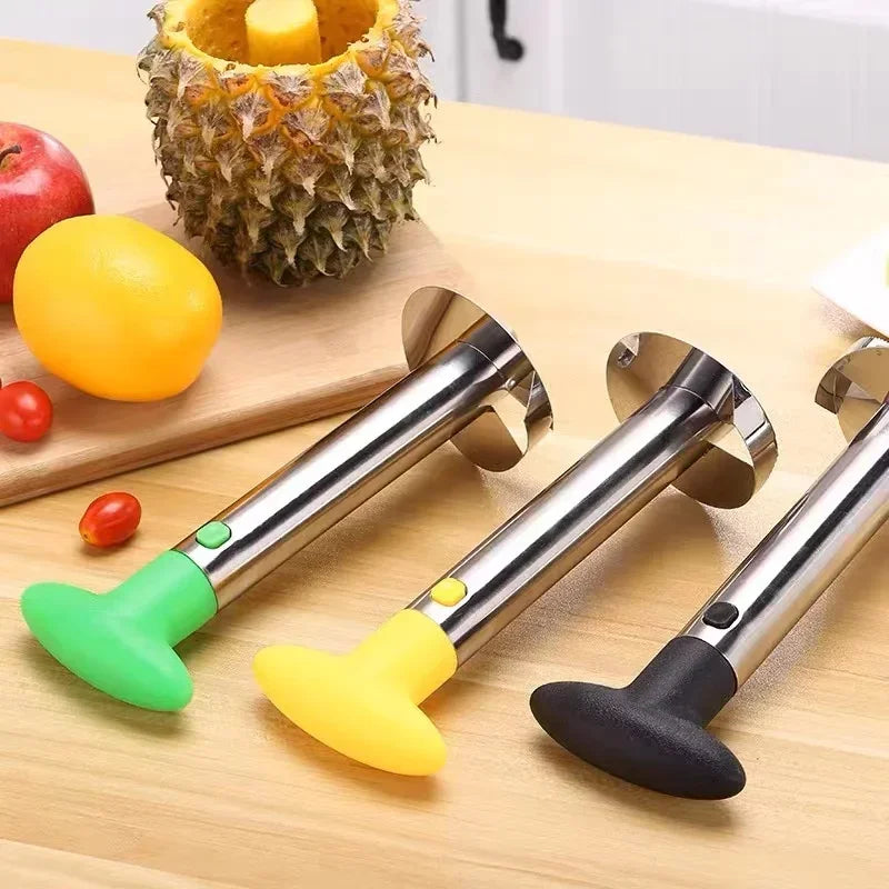 Stainless Steel Pineapple Slicer & Peeler – Easy-to-Use Fruit Cutter for Perfect Pineapple Rings