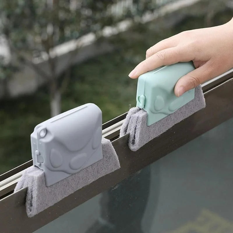 Window Groove Cleaning Brush – Scouring Pad Tool for Effortless Window Slot Cleaning