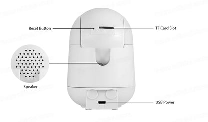 WiFi Indoor Surveillance Camera - Tuya Smart Home IP Security Camera with AI Detection & Automatic Tracking for Baby Monitoring