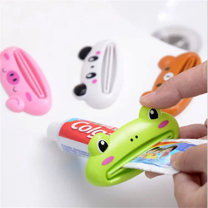 Cartoon Toothpaste Squeezer – Multifunctional Kitchen & Bathroom Gadget for Home Organization