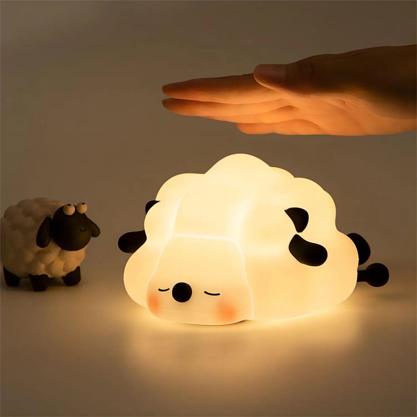 Cute LED Night Lights - Rechargeable Silicone Sheep, Panda, Rabbit Lamp for Kids & Baby, Bedside Decor & Birthday Gift