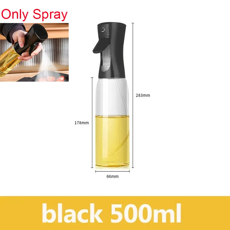 500ml Dual-Purpose Oil Spray Bottle – Leak-Proof Olive Oil Sprayer for Cooking, Baking, BBQ, and Air Fryer Use