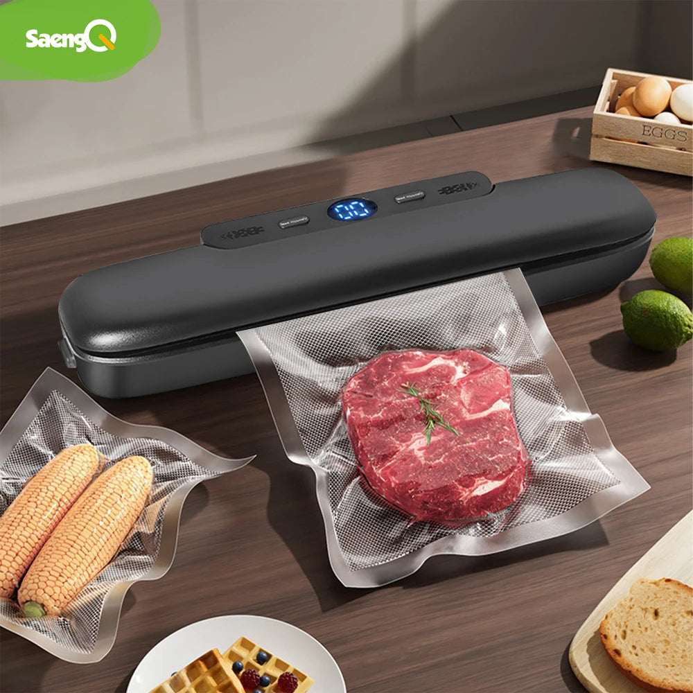 Vacuum Sealer Machine – Electric Food Sealer with 10 Free Vacuum Bags