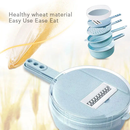 Multifunctional Vegetable Chopper & Grater - Manual Fruit Slicer for Potatoes, Cheese, and Onions