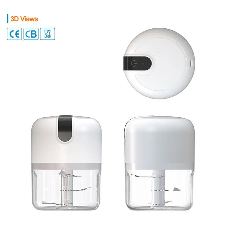 250ml Rechargeable Mini Food Processor - Portable Electric Garlic & Vegetable Chopper for Kitchen Use