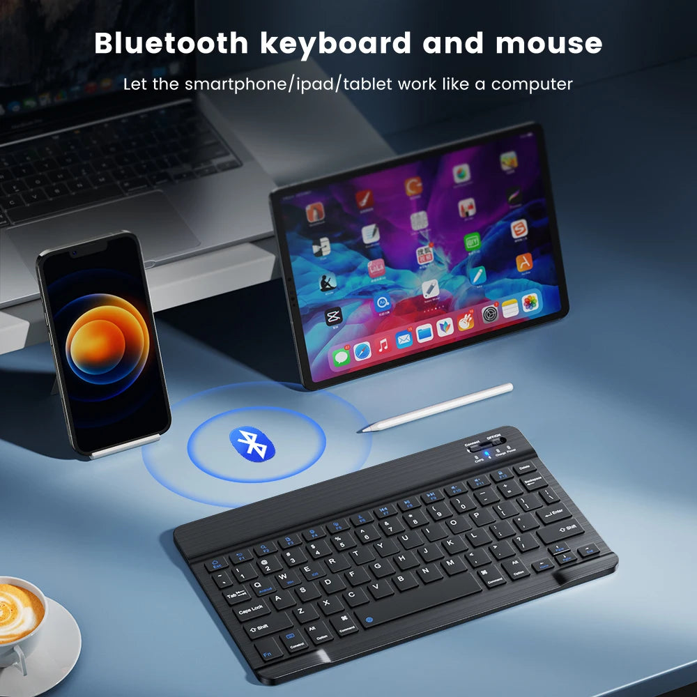 Wireless Bluetooth Keyboard - 78-Key Mini Keyboard for Android, iOS, Windows, PC, iPad & Tablet - Perfect for Gaming & Typing