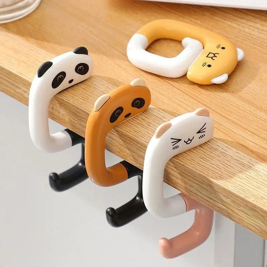 Portable Kawaii Folding Desk Bag Hook – Strong Load-Bearing Handbag Hanger for Office, Home, and Desk Organization