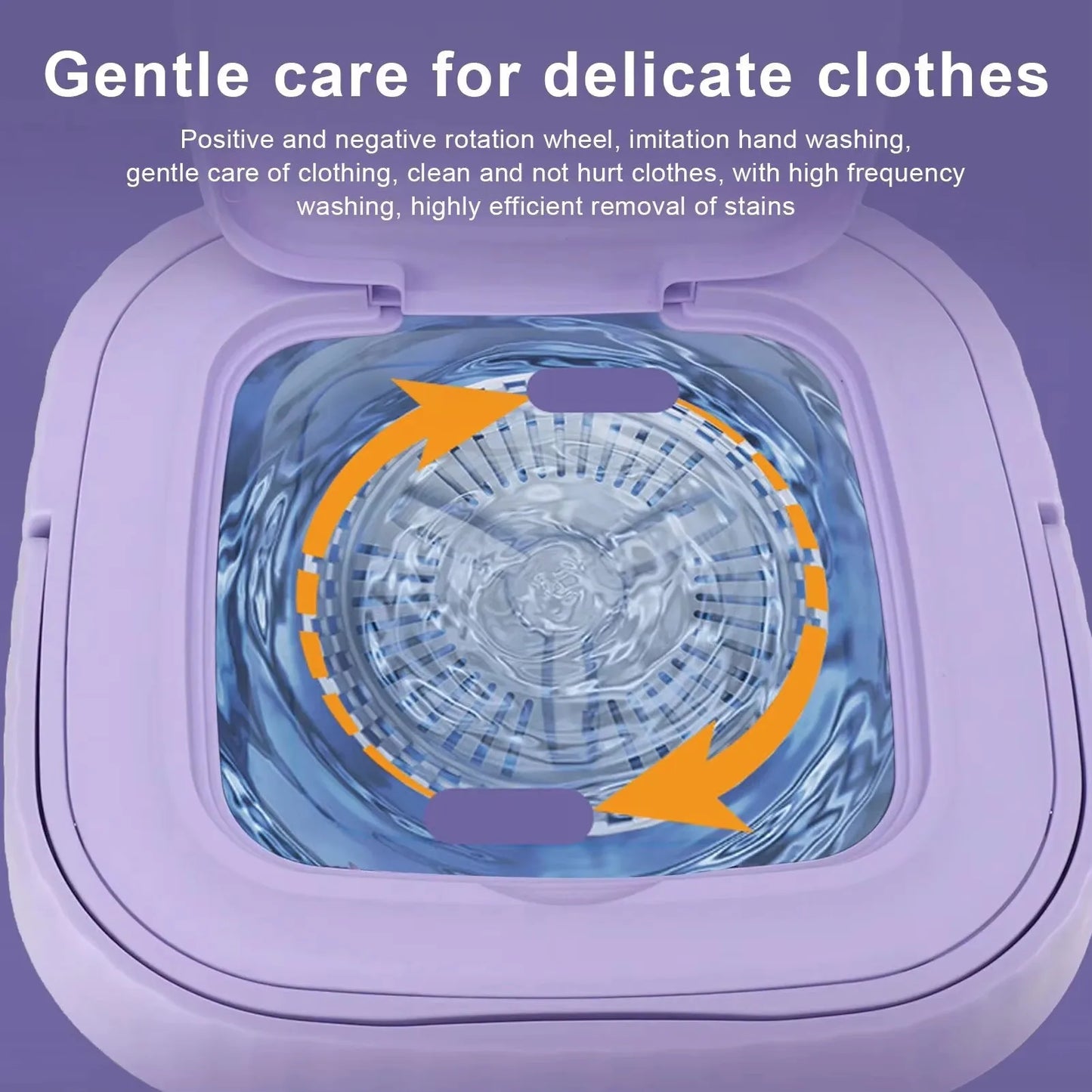 8L Mini Folding Washing Machine – Portable Laundry Washer with Automatic Modes & Drain Basket | Compact & Travel-Friendly