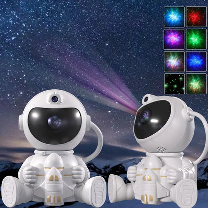 Galaxy Star Projector LED Night Light - Astronaut Lamp for a Starry Sky Ambience