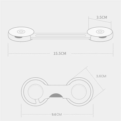 6PCS Baby Cabinet Locks - Child Safety Anti-Opening Strap Locks for Drawers, Cabinets, and Refrigerators | Anti-Pinch Protection Buckle