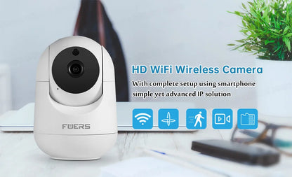 WiFi Indoor Surveillance Camera - Tuya Smart Home IP Security Camera with AI Detection & Automatic Tracking for Baby Monitoring