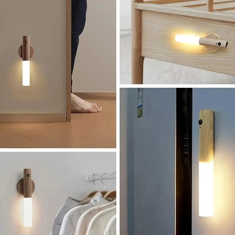 LED Motion Sensor Night Light - Rechargeable Corridor, Cabinet, and Toilet Wall Light | Smart Human Body Induction