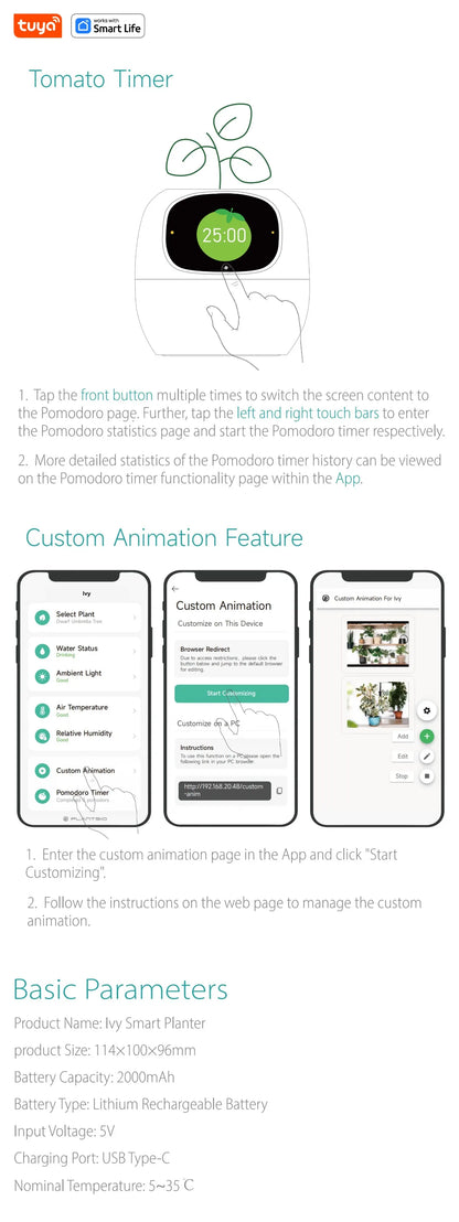 Ivy Smart Planter – The Ultimate AI-Powered Plant Care Gift!