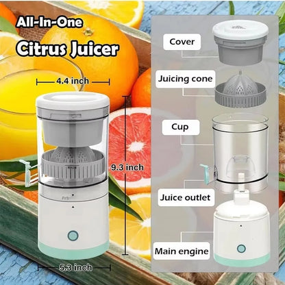 Extractor Fully Automatic Fruit Juicer – Portable USB Juicing Machine with Residue Separation for Fresh, Healthy Juice